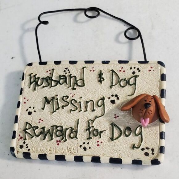 Dog Plaques 2 in the Set-One Large and One Small - Picture 3 of 4